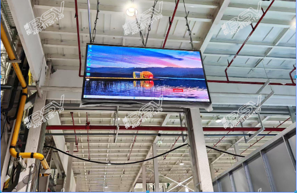 某汽車工廠-吊裝Q2.5雙面LED屏